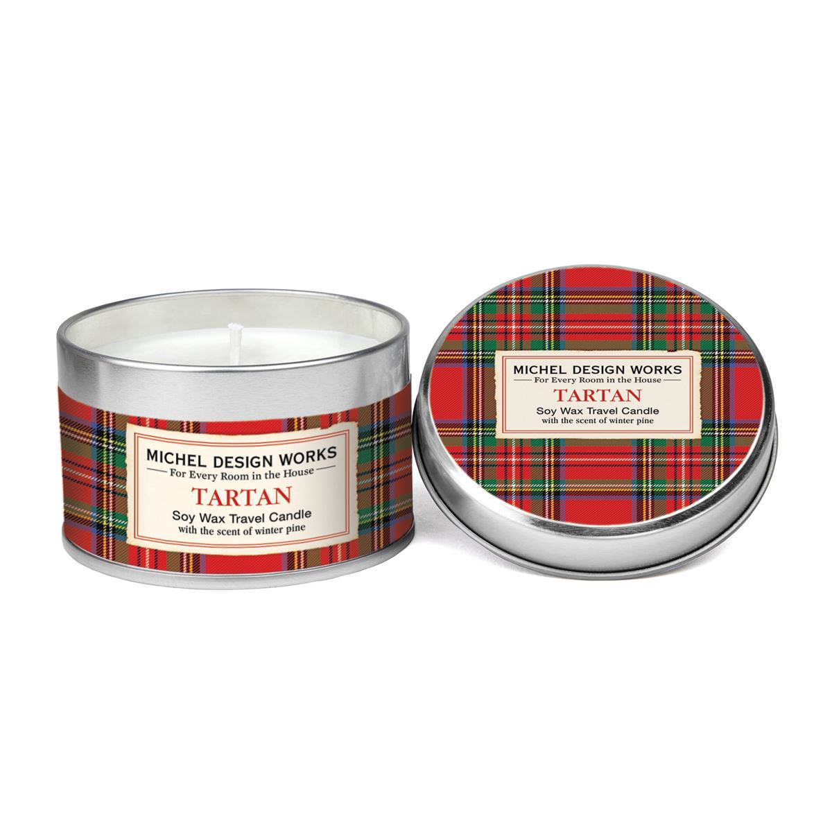 Candle Soy Wax Paisley & Plaid Michel Design Works