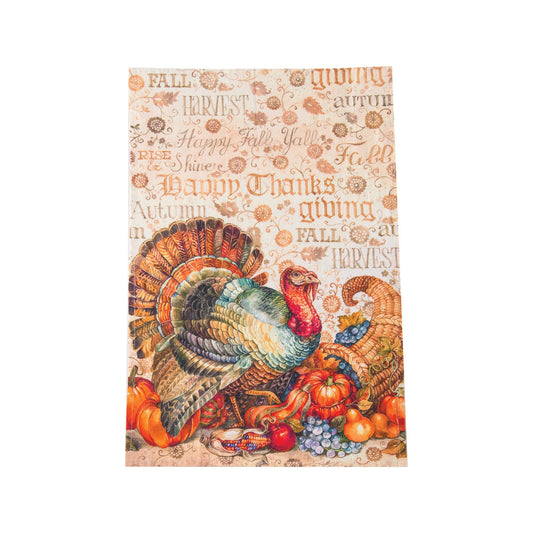 Fall/Harvest Traditional Turkey Thanksgiving Kitchen Towel