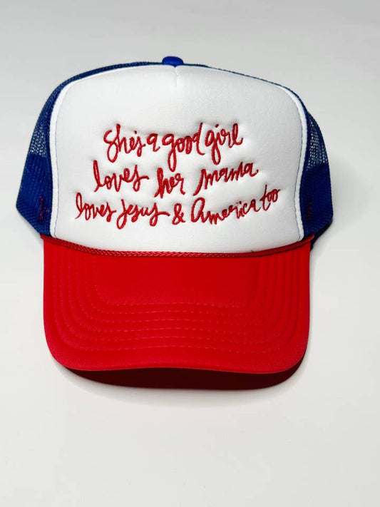 She's A Good Girl Trucker Hat