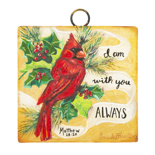 The Round Top Collection - Mini Cardinal Matthew 28:30 Print