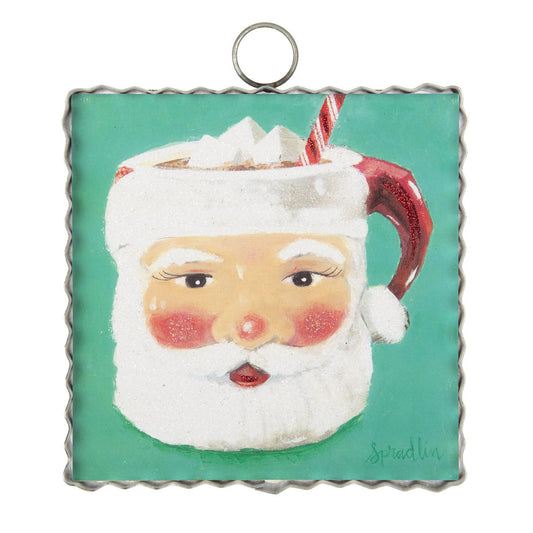 The Round Top Collection - Mini Santa Mug Print