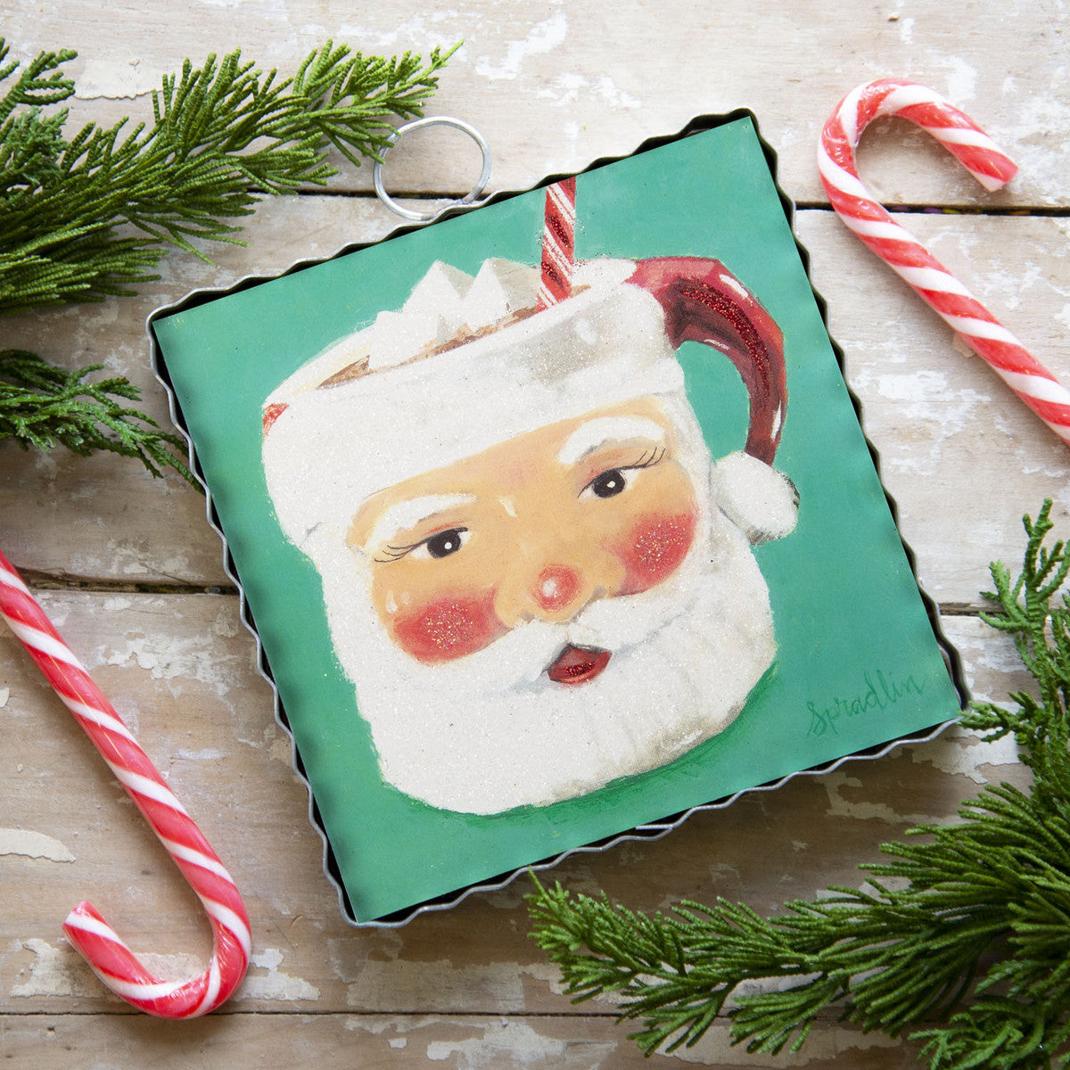 The Round Top Collection - Mini Santa Mug Print