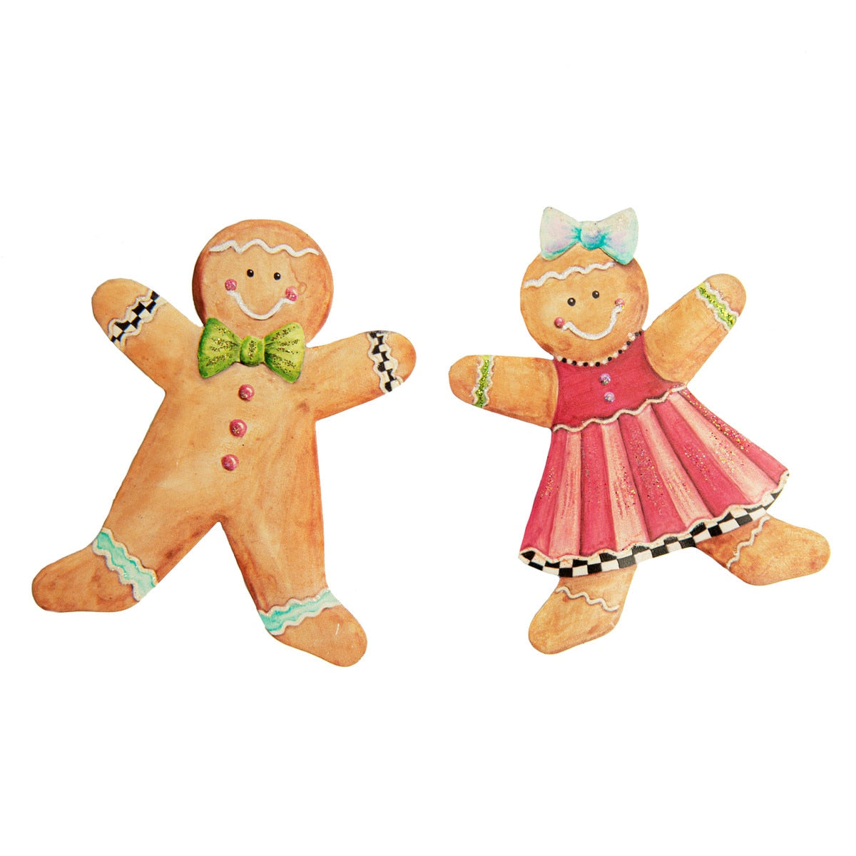 Gingerbread Girl & Boy Magnets