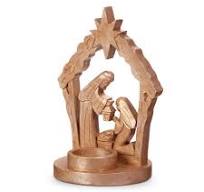 RAZ Holy Family Candle Holder