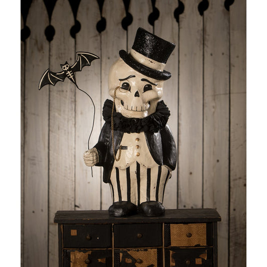 Bethany Lowe - Dapper Desmond Skelly Large Paper Mache