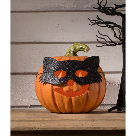 Bethany Lowe - Cat Masquerade Pumpkin