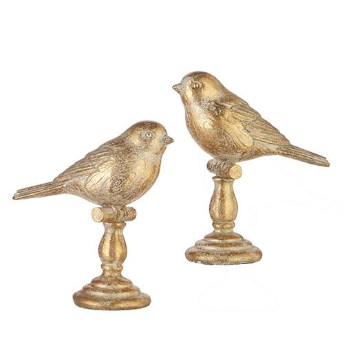 RAZ - 5" GOLD LEAF BIRD FINIAL