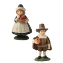 Bethany Lowe - Thanksgiving Pilgrim Children Set of 2