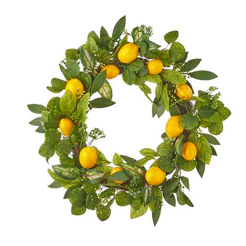 RAZ - 24" LEMON WREATH