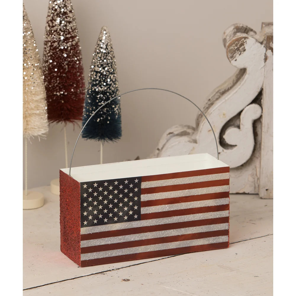 Bethany Lowe - Americana Flag Bucket