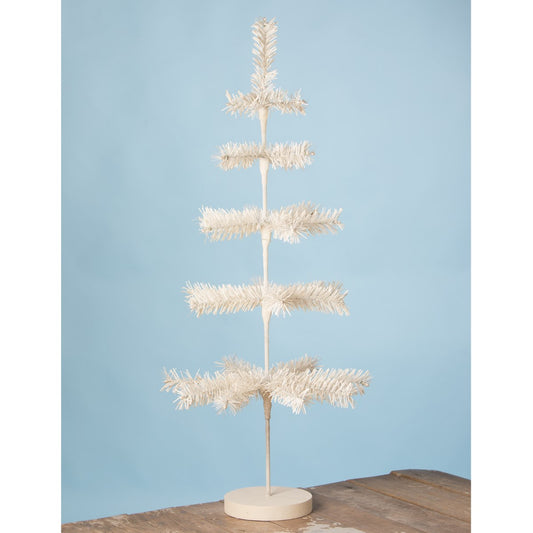 Bethany Lowe - White Artificial Feather Tree 30"