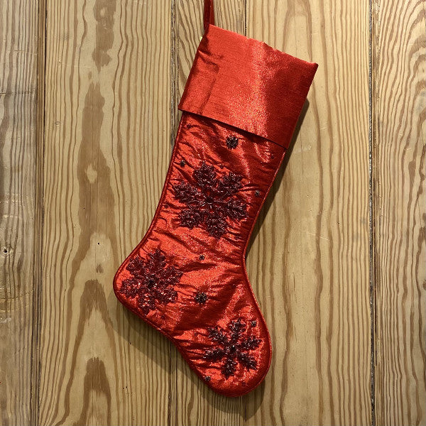 D. Stevens - Red Snowflake Stocking