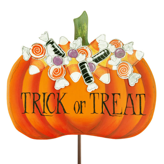 The Round Top Collection - Trick or Treat Candy Pumpkin