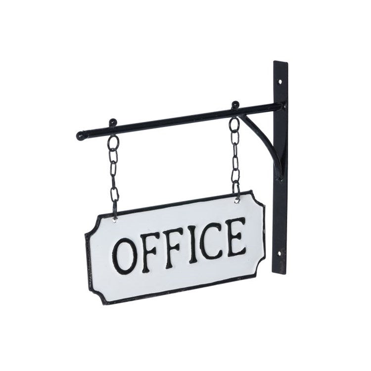 Park Hill - Metal Office Sign with Hanging Display Bar