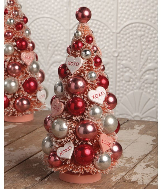 Bethany Lowe - XOXO Valentine's Day Bottle Brush Tree