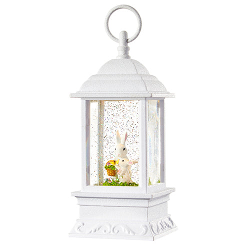 RAZ - 9" MOMMY WITH BABY BUNNY LIGHTED WATER LANTERN
