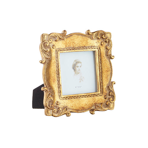 RAZ - 7" VINTAGE GOLD SQUARE PICTURE FRAME