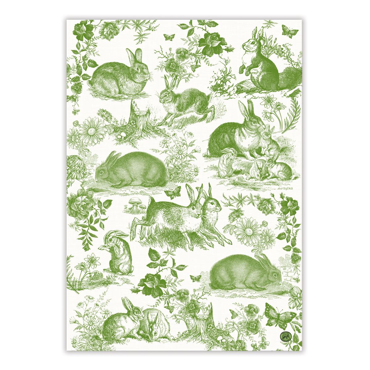 Michel Design Works - Bunny Toile Kitchen Towel