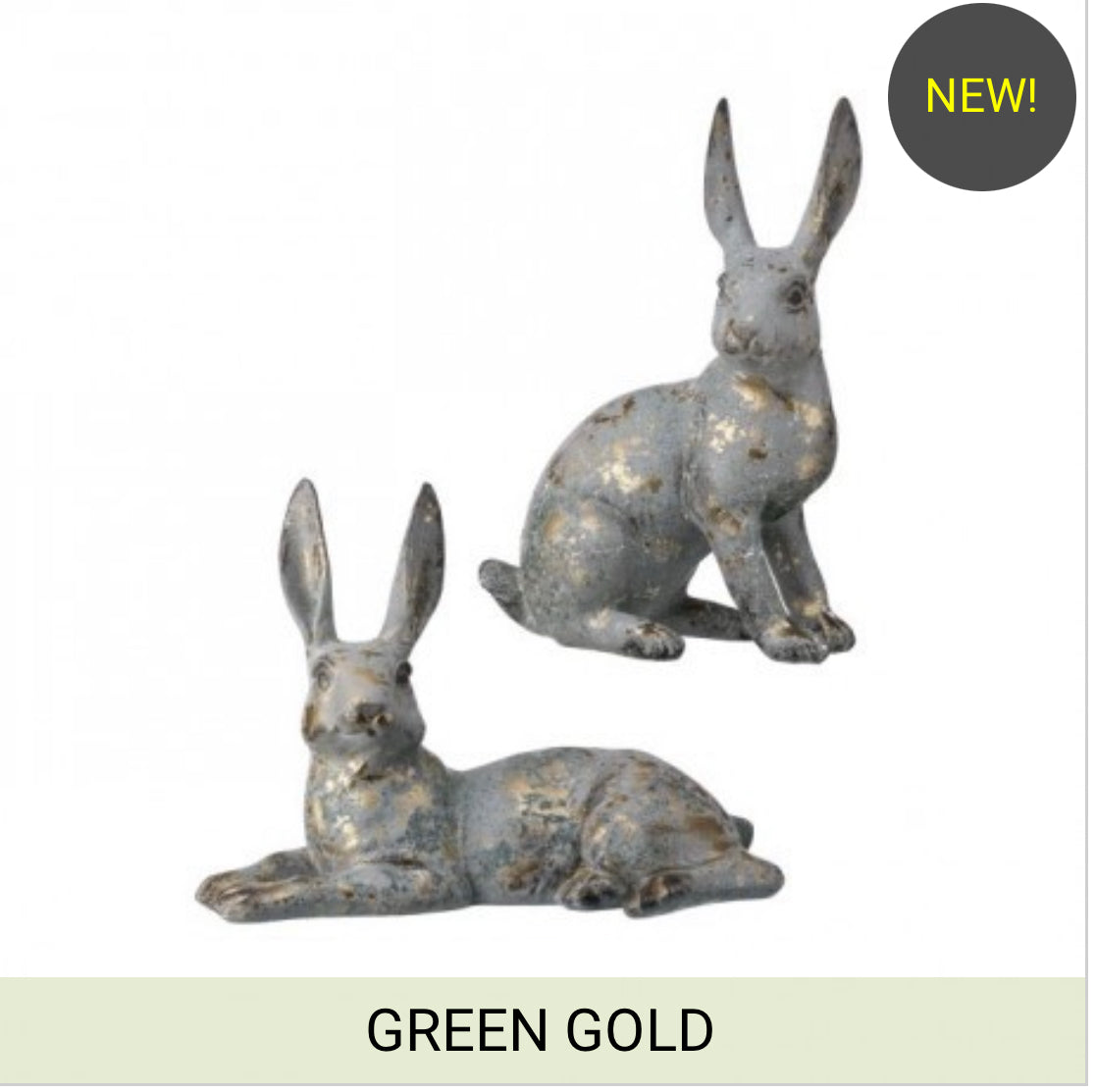 Regency - RESIN SITTING & LAYING RABBIT 17" Set of 2