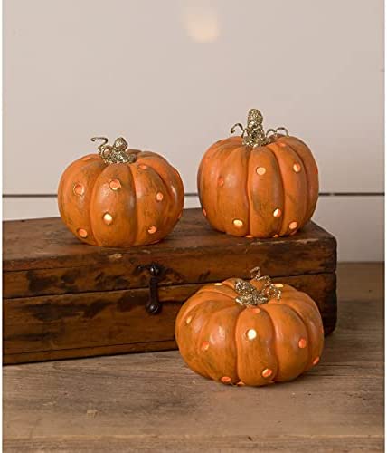 Bethany Lowe - Orange Pumpkin Luminary