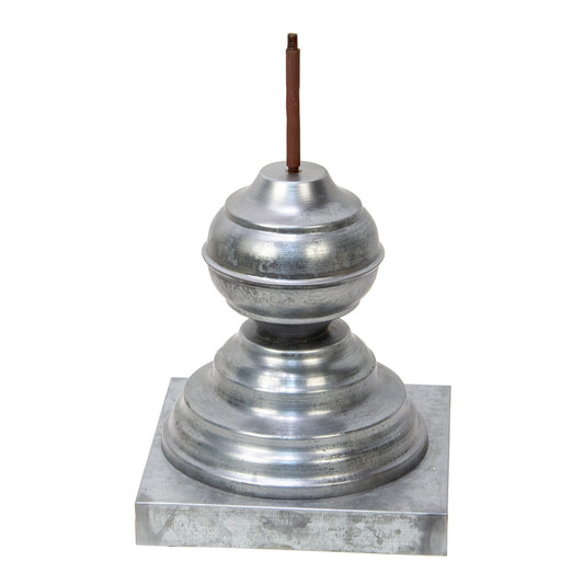 The Round Top Collection - Short Galvanized Metal Display Stand