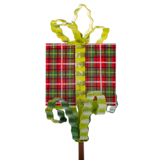 The Round Top Collection - Plaid Gift Finial