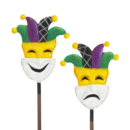 The Round Top Collection - Reversible Mardi Gras Mask Finial