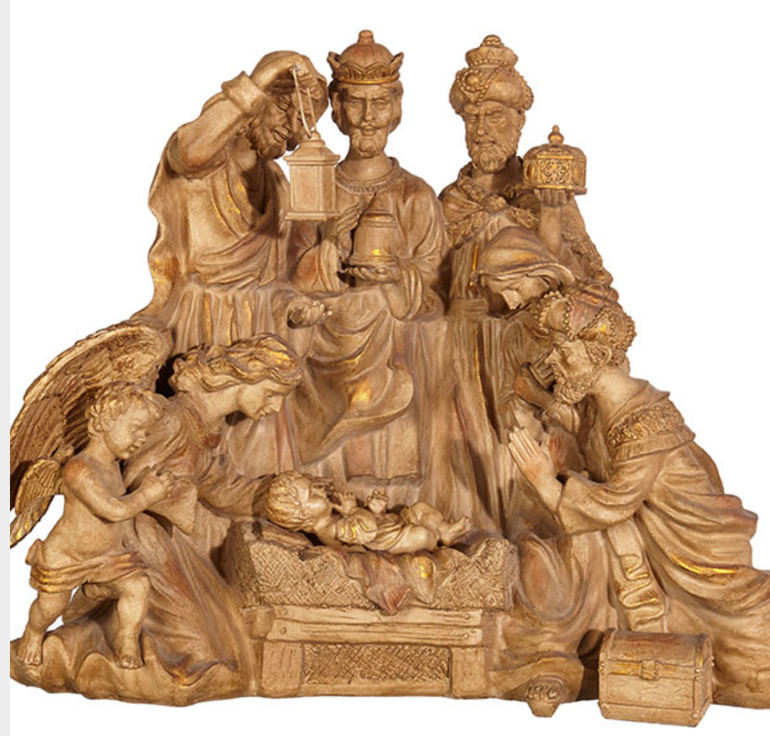 RAZ - 32” Bronze Nativity