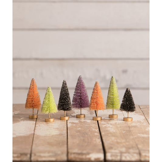 Bethany Lowe - Neon Halloween Mini Trees in Box S7