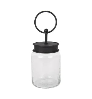 The Round Top Collection - Cylinder Jar Finial Holder (Black)