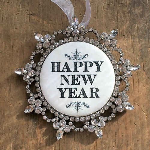 My Favorite Things - Fleur Ornament-Happy New Year